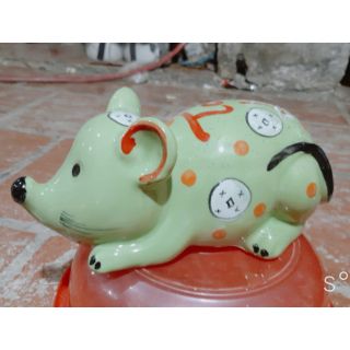 Chuột tiết kiệm xinh xăn bằng sứ Bát Tràng dài 20cm, cao10cm . Hàng chuẩn