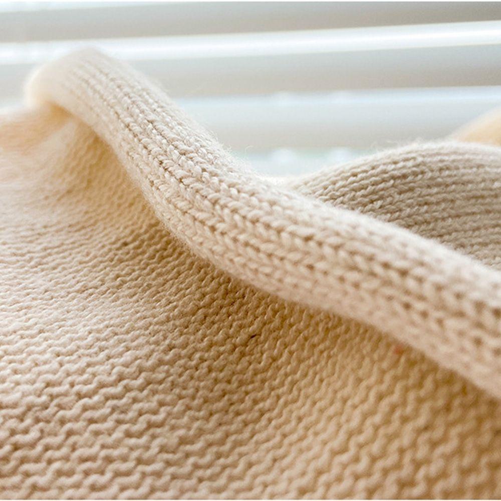 Mũ Beanie Dệt Kim Màu Trơn Dễ Thương Chất Lượng Cao Cho Nữ