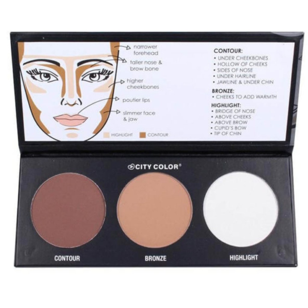 Phấn Tạo Khối 3 Ô City Color Contour | BigBuy360 - bigbuy360.vn