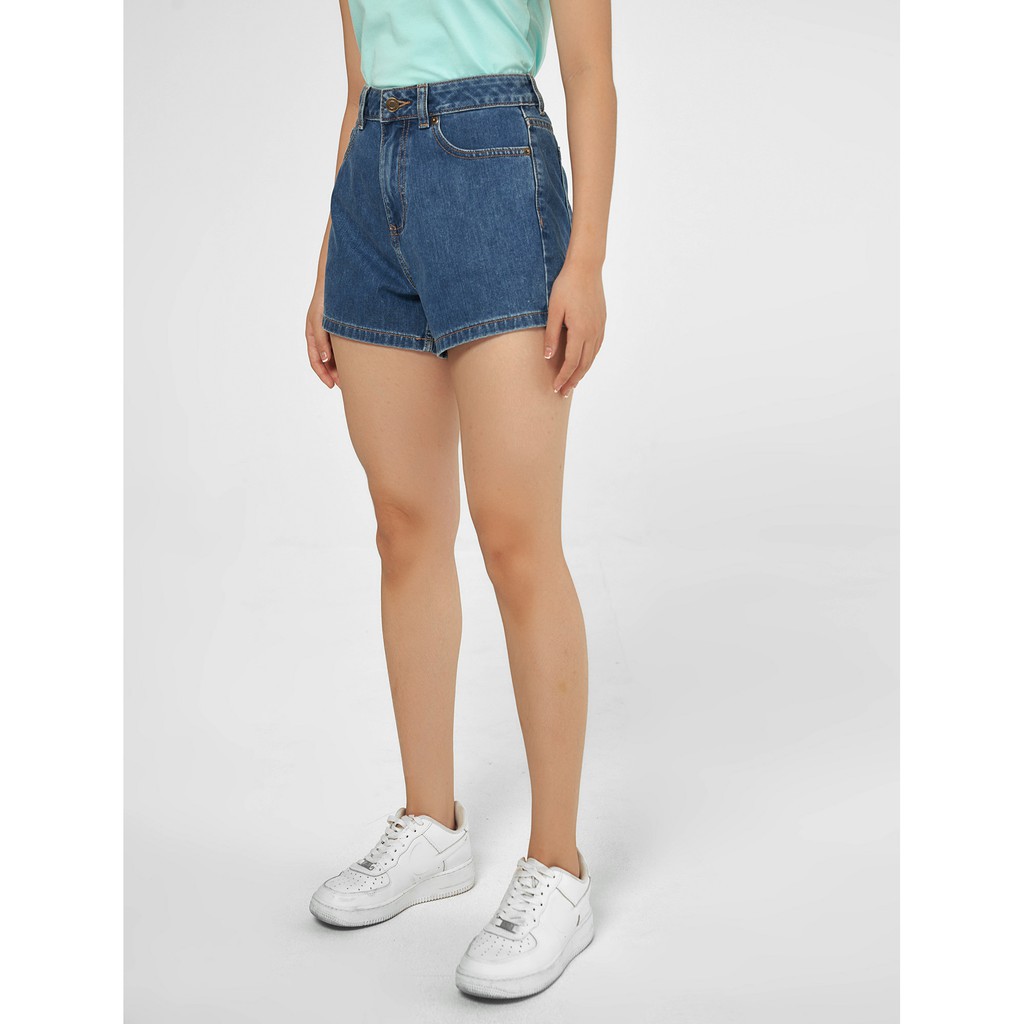 quần short [Mã FAMALLT5 giảm 15% đơn 150k] Quần short jeans nữ chất liệu denim cotton có túi CANIFA 6BS20S002