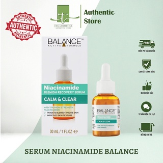 Serum Ngừa Mụn Mờ Thâm Balance Active Formula Niacinamide 15% Blemish Recovery 30ml