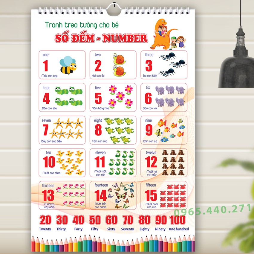 Bộ tranh học, bảng con vật cho bé treo tường, bộ tranh động vật, bảng chữ cái treo tường cho bé từ 0,1,2,3,4,5,6 tuổi