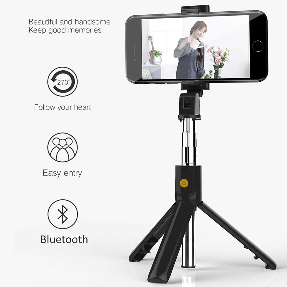 Gậy Tự Sướng Bluetooth K07 Dài 72cm Chống Rung Lắc Hỗ Trợ Chụp Ảnh Selfie Quay Phim Tiktok Livestream Tripod Njoyshop