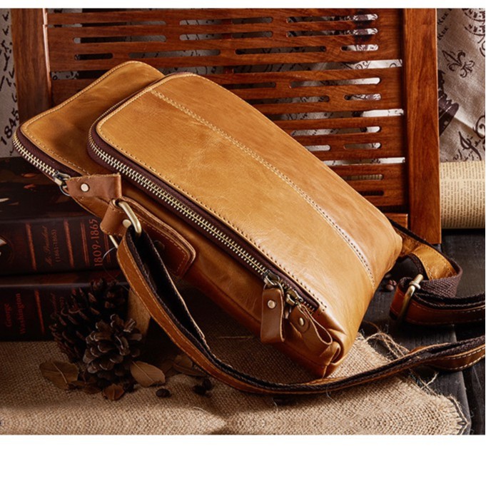 Túi Đeo Chéo Nam Cao Cấp LAVATINO Chính Hãng - 100% Da Nguyên Miếng, Handmade Khâu Tay - Món Quà Ý Nghĩa Cho Người Thân | BigBuy360 - bigbuy360.vn