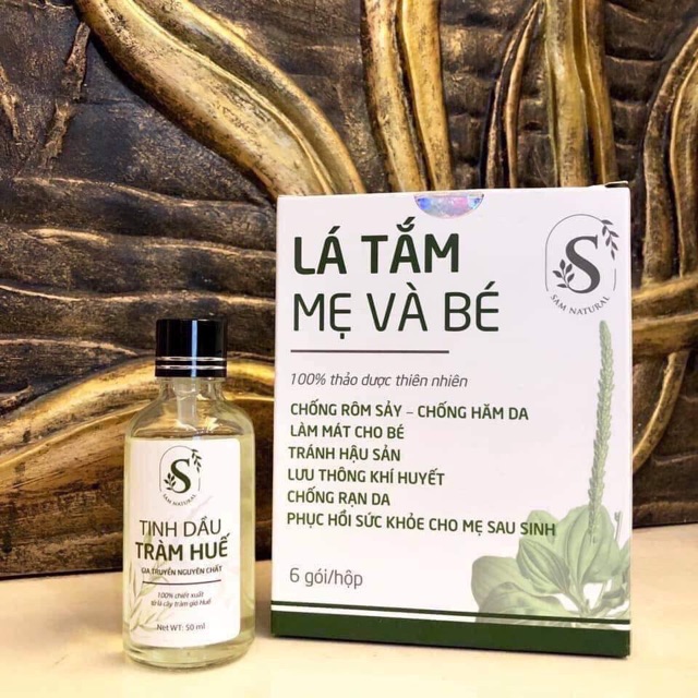 [Sam Natural ] Lá Tắm Mẹ và Bé