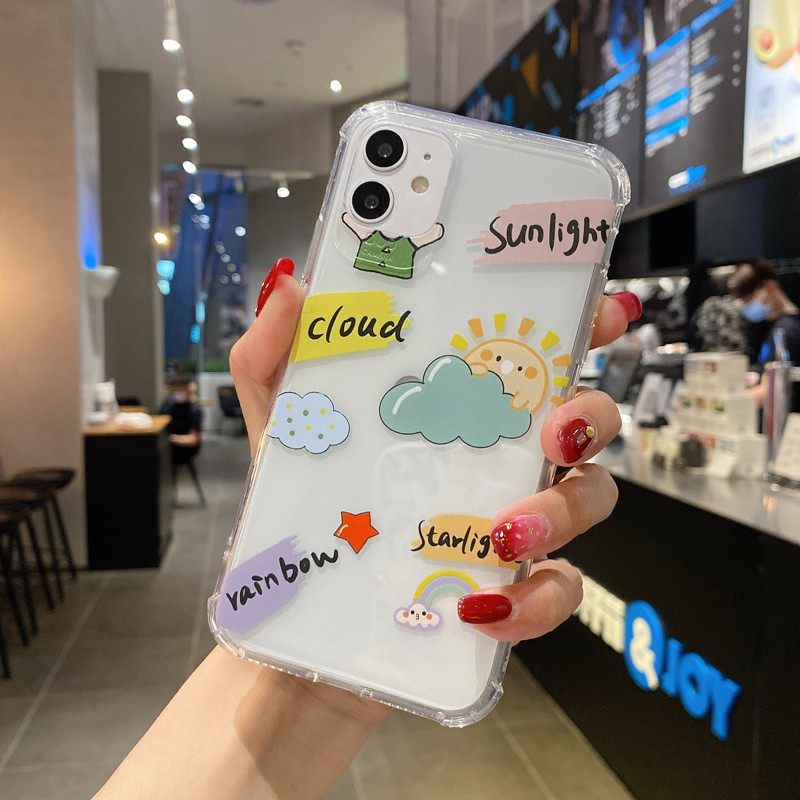 Ốp Lưng Tpu Họa Tiết Hình Đám Mây Thời Trang Cho Iphone 12 11 Pro Max 12mini 7 X Xs Max Xr 7 8 6 6s Plus | BigBuy360 - bigbuy360.vn