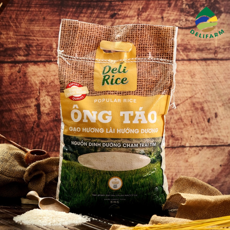 Gạo ST21 Hương Lài Hướng Dương Ông Táo DeliRice 5kg