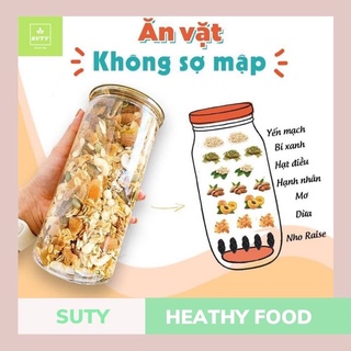 Ngũ cốc granola giảm cân dinh dưỡng ăn kiêng ăn sáng vị mật ong hộp 500g