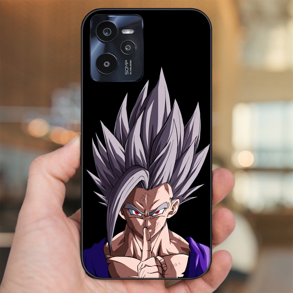 Ốp lưng Realme C35 viền đen in hình Gohan Dragon Ball