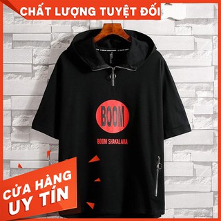 [Siêu hot] Áo thun ngắn tay có mũ cotton thoáng mát (unisex nam nữ đều mặc được)