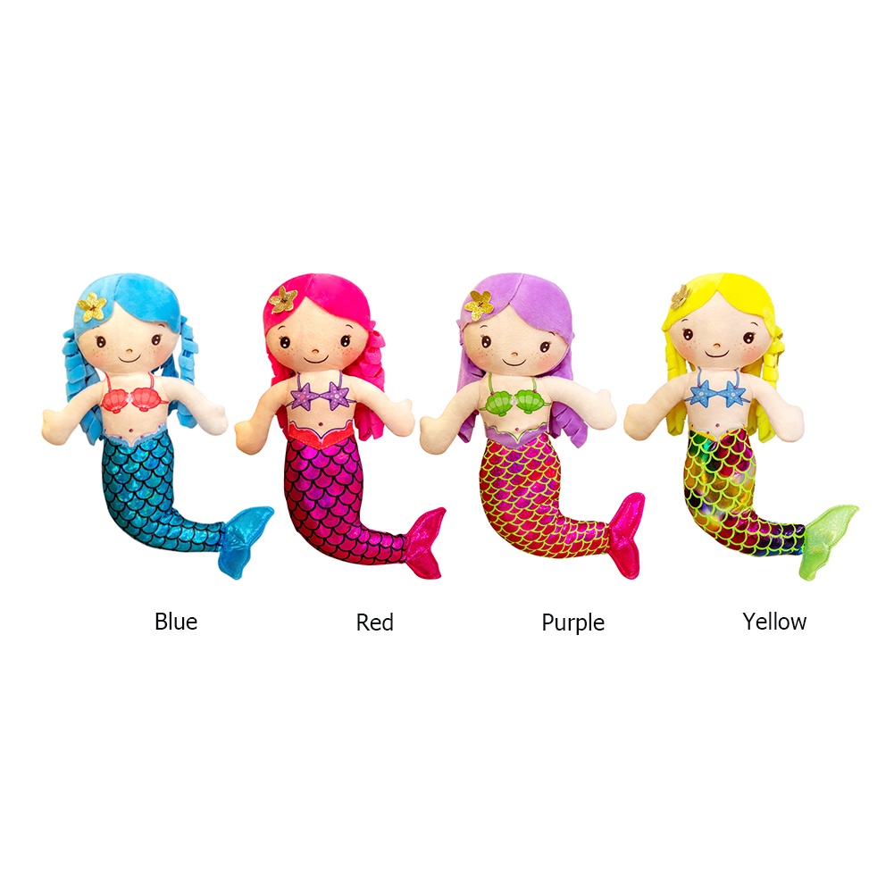 Set 3 gối ôm hình nàng tiên cá mini 30cm dễ thương cho bé