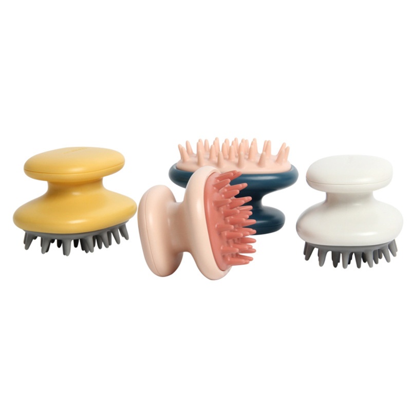 Bàn Chải Silicone Mềm Massage Da Đầu Khi Tắm Cho Nam Nữ