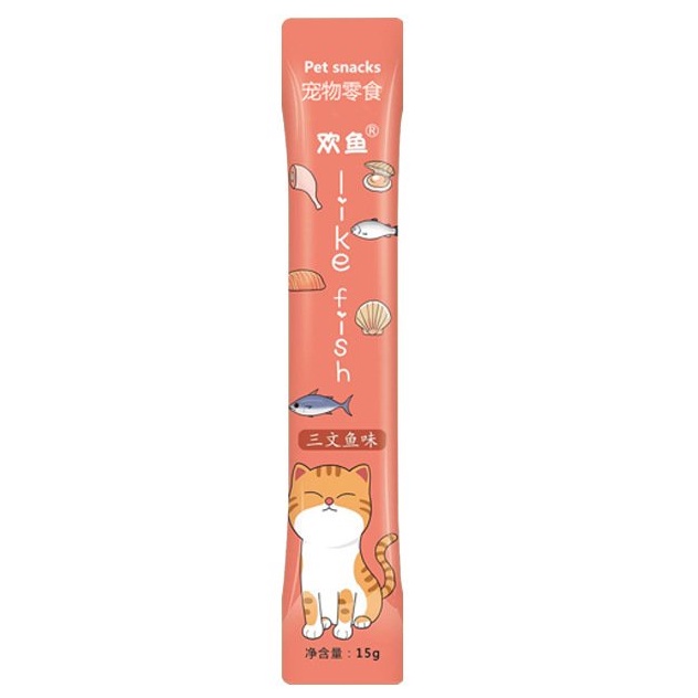 SÚP THƯỞNG LIKE FISH CHO MÈO 15gr