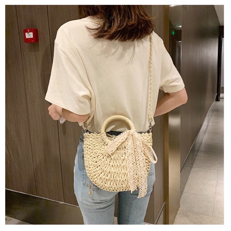 Túi Cói Bán Nguyệt Nơ To 5D chỉ có tại Nàng Cói | BigBuy360 - bigbuy360.vn