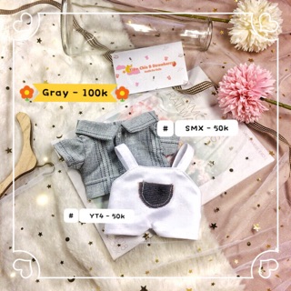 Outfit for doll - gray