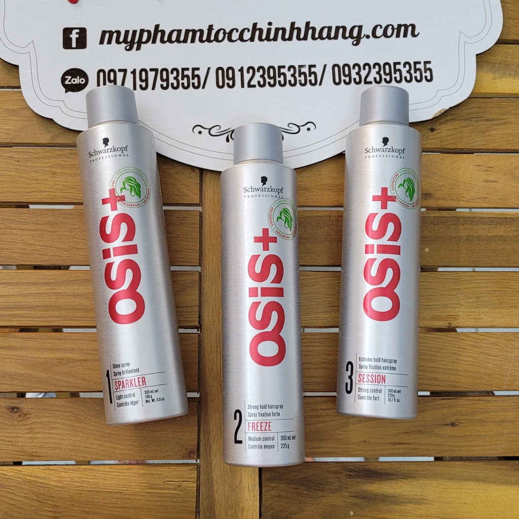 Xịt bóng giữ nếp tóc Osis 1 Sparkler 300mL