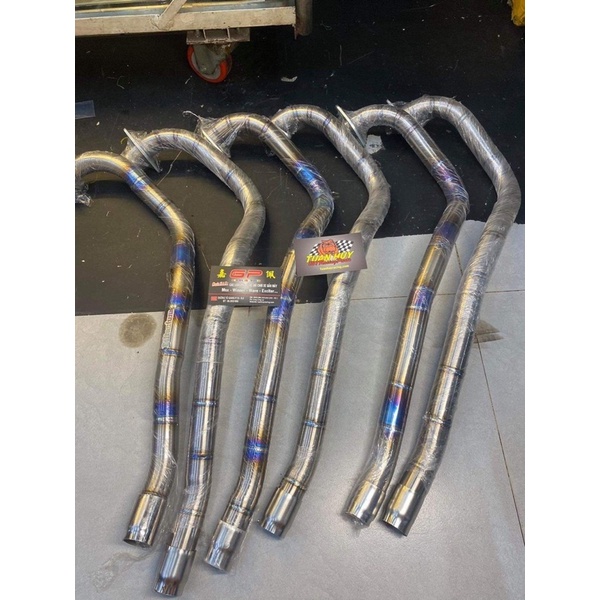 Cổ bô titan dành cho ex150, satria form dài gắn trực tiếp satria có sẵn có cảm biến nhiệt phân loại ex150 dài satria dài