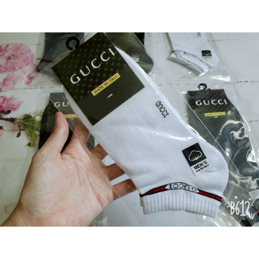 Tất Vớ Nam Gucci Cổ Ngắn Cao Cấp