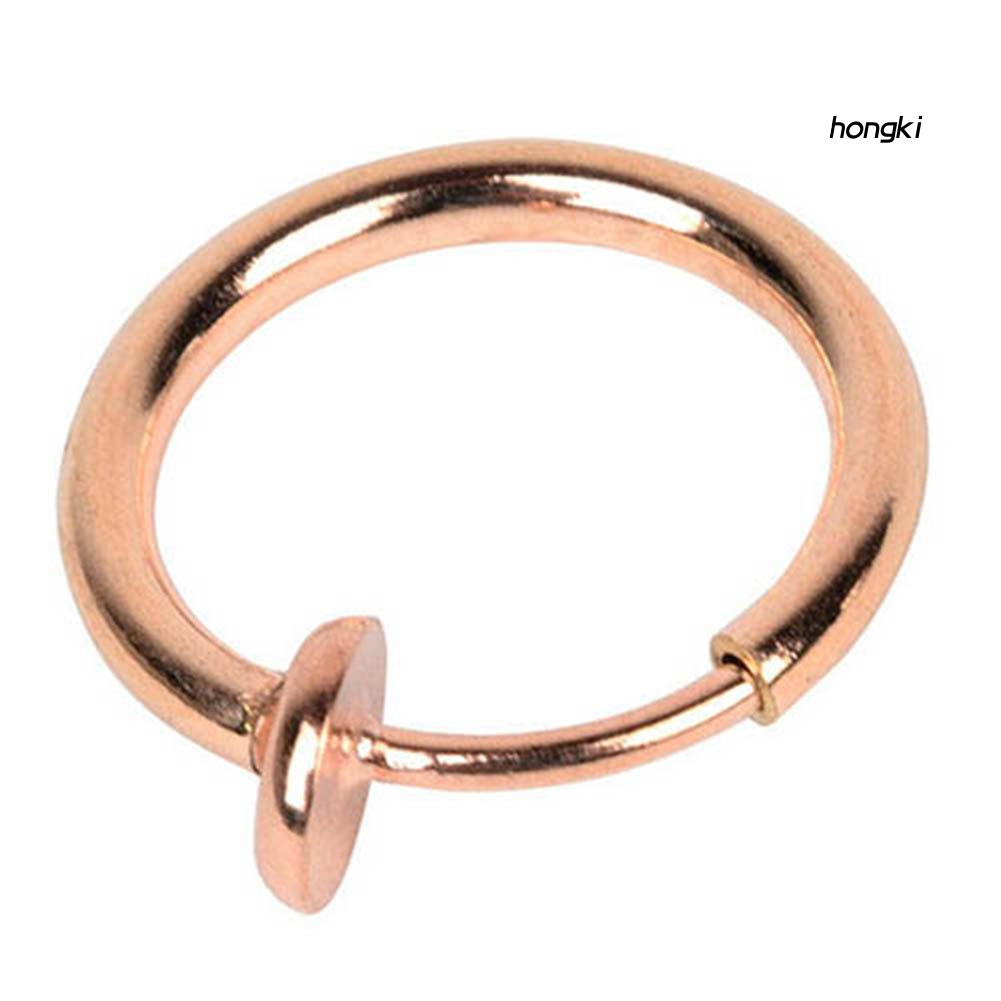 (Hàng Mới Về) Set 2 Khuyên Mũi Dạng Kẹp Thời Trang Cho Nam Và Nữ