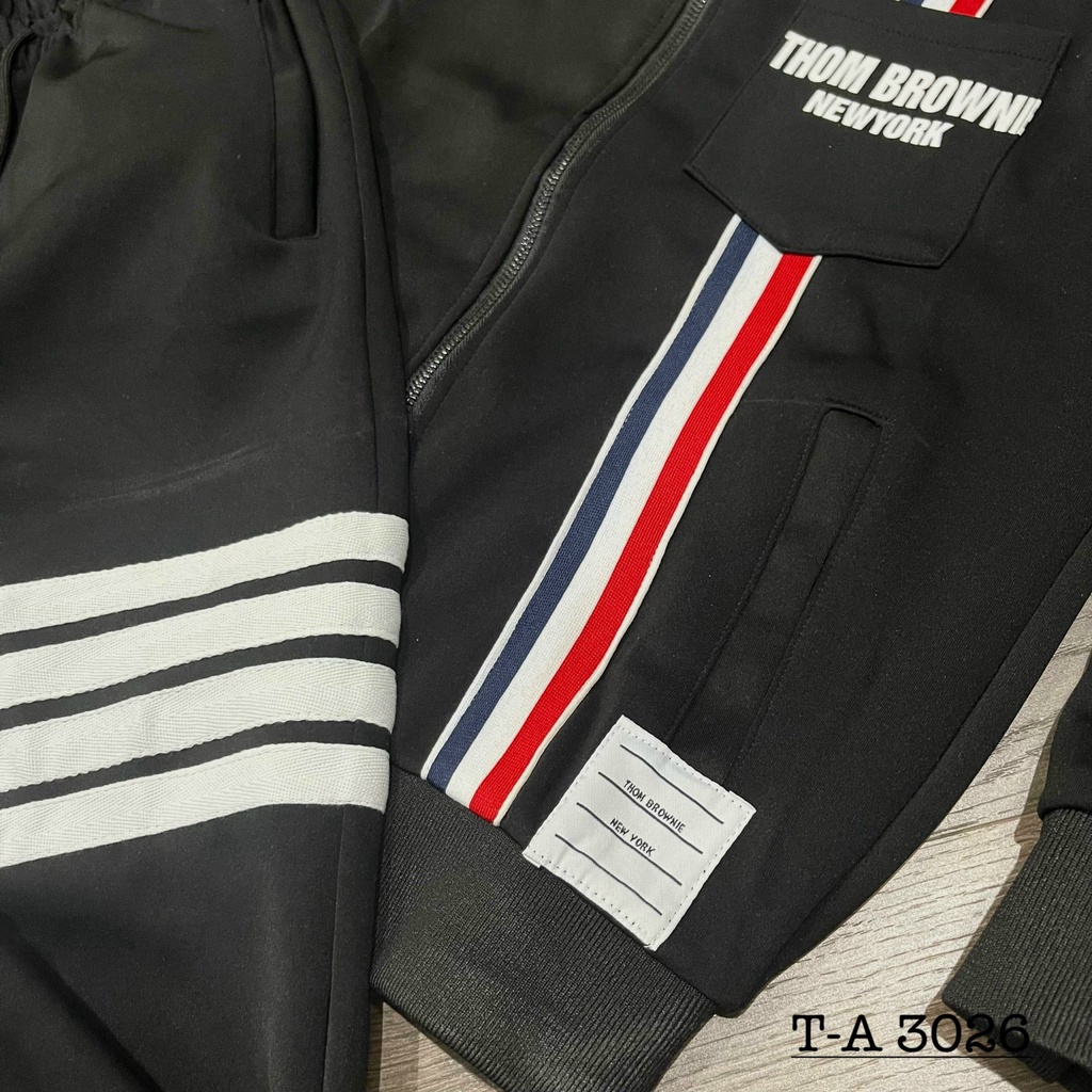 Bộ Thể Thao Nam Thom Thu Đông Phối Họa Tiết Viền - Đồ Bộ Thu Đông Nam Thom Chất Nỉ Da Cá Cao Cấp DT STORE MENWEAR