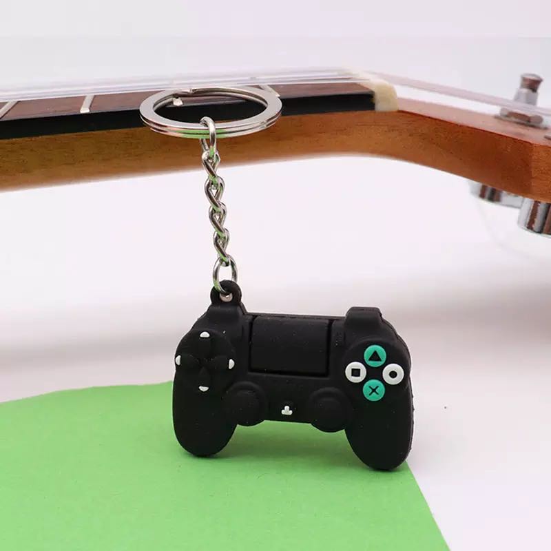 Móc khoá EKLEVA đính phụ kiện hình tay cầm trò chơi video PS4 sáng tạo dùng làm quà tặng cho nam và nữ