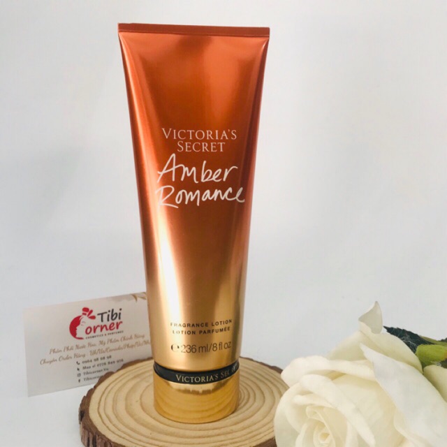 Dưỡng Thể Nước Hoa Victoria Secret Amber Romance Fragrance Lotion 236ml
