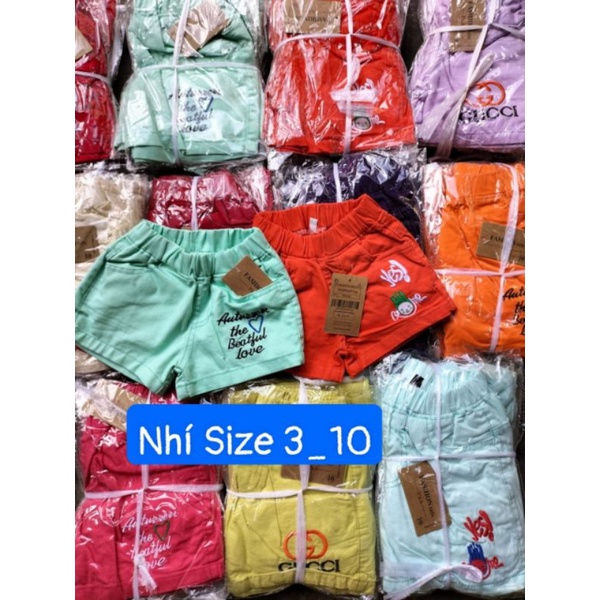 {8-18kg} Quần thô kaki đùi bé gái chất mềm mại