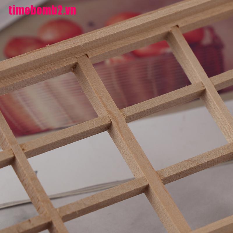Khung Cửa Sổ Gỗ 12 Chi Tiết Tỉ Lệ 1: 12 Trang Trí Nhà Búp Bê