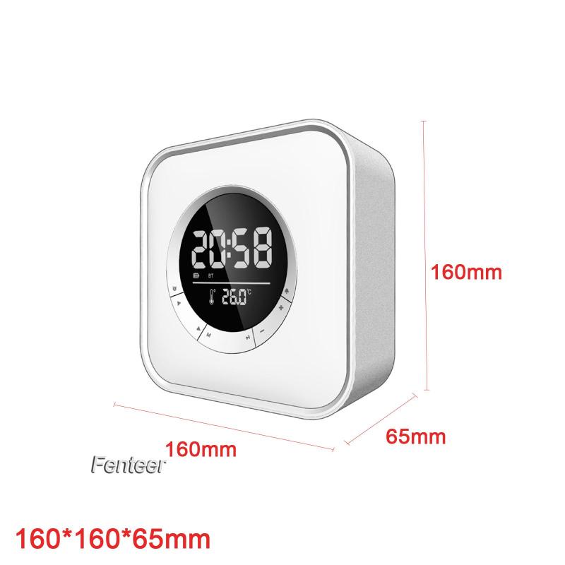 Loa Bluetooth kiêm đồng hồ báo thức màn hình cảm ứng có thể sạc lại