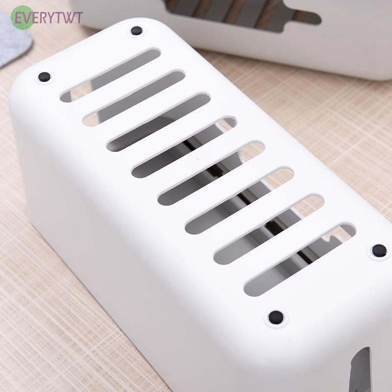 Creative Home Multi-purpose Fire Abs Plastic Desktop Network Cable Strip Box P1