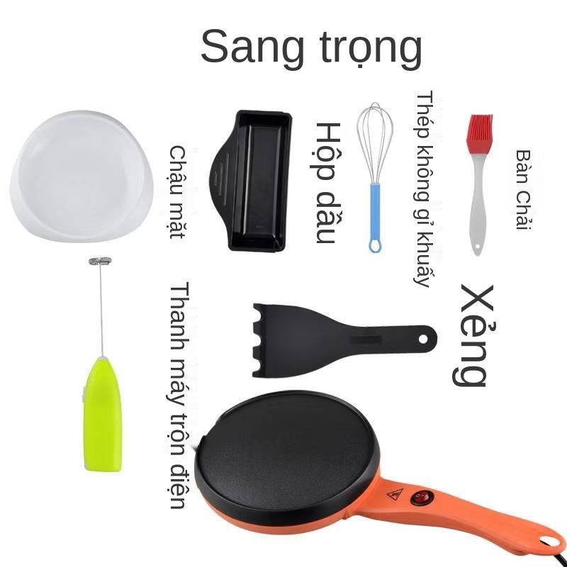 Bánh máy, máy làm giò, chảo nướng điện gia dụng, chả giò da ngàn lớp kếp mini tự động nhỏ