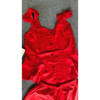 BỘ ĐỒ NGỦ ĐÙI DÂY LỤA SATIN CÁNH TIÊN