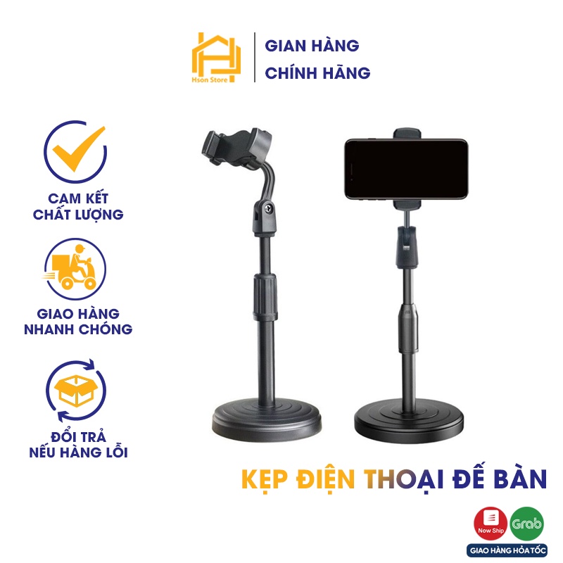 Giá đỡ điện thoại đa năng cao cấp để bàn, kẹp điện thoại livestream quay video, xem phim tiện dụng