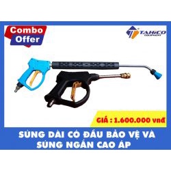 [Combo] S.úng cao áp có đầu bảo vệ và s.úng ngắn cao áp - Tahico