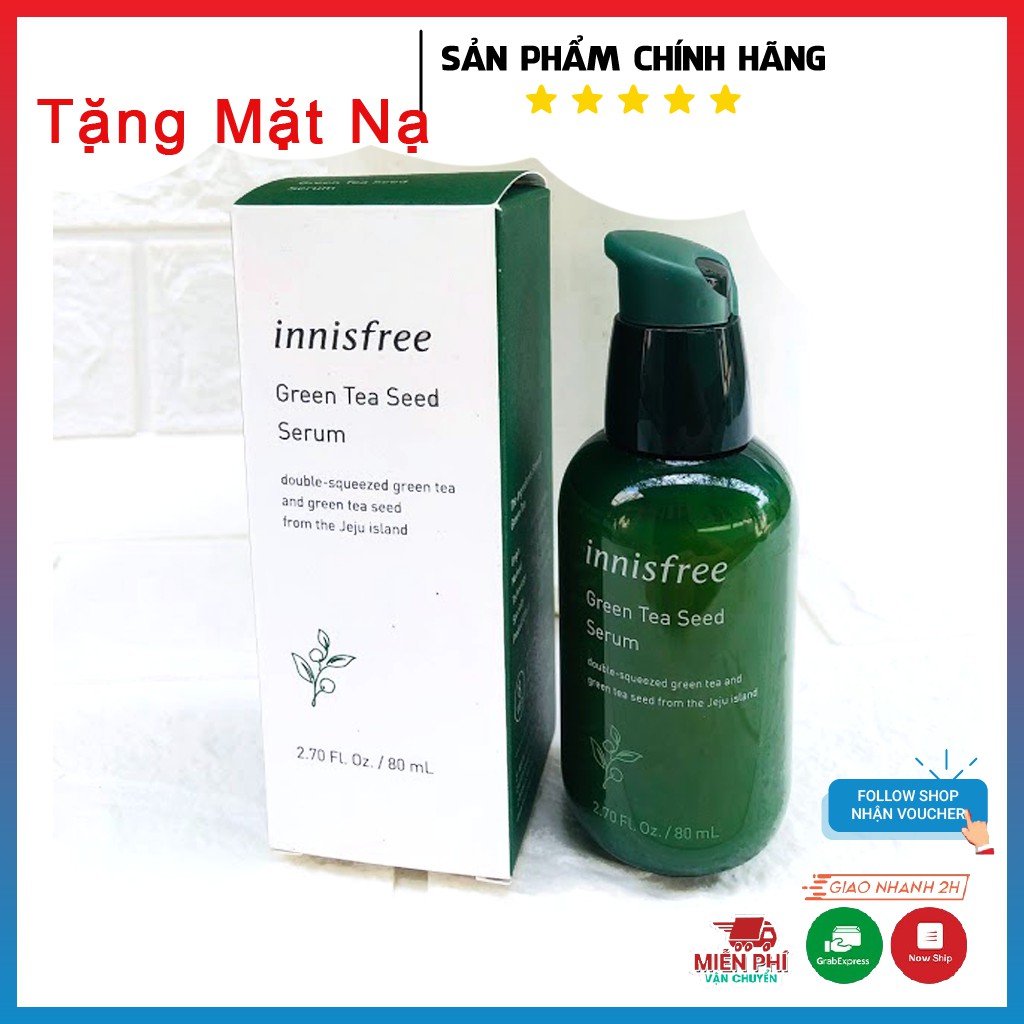 Tinh chất Innisfree chiết xuất hạt Trà xanh The Green Tea Seed Serum (80ml)