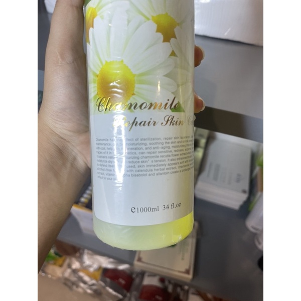 Nước Hoa Hồng Hoa Cúc Chai 1000ml Chăm Sóc Da Trong Spa, Thẩm Mỹ Viện