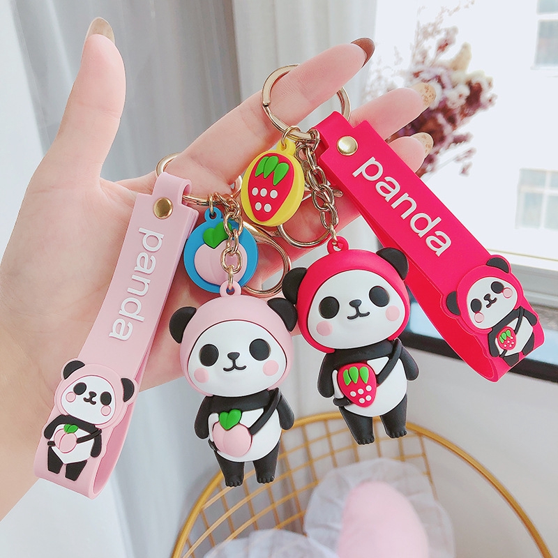 Móc Khóa Gấu Trúc Đỏ Dễ Thương