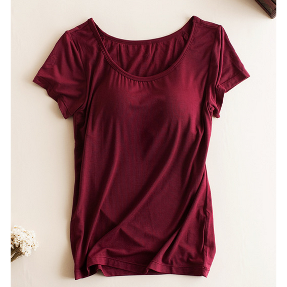 IELGY   Áo Thun Tập yoga Tay Ngắn Có Đệm Ngực Thời Trang Cho Nữ