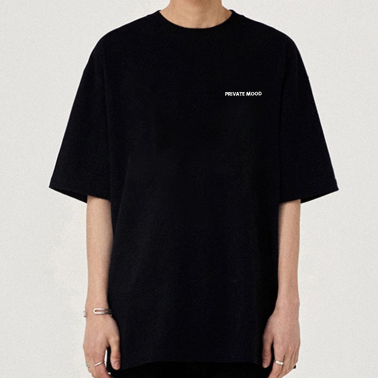 Áo thun PRIVATE MOOD® small logo basic T-shirt black/white | BigBuy360 - bigbuy360.vn