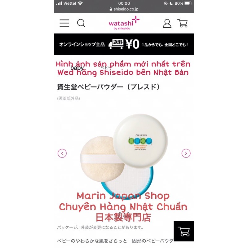 (Chuẩn siêu thị,có bill)Phấn rôm Phấn phủ nén kiềm dầu Shiseido Baby Powder 50gr | BigBuy360 - bigbuy360.vn