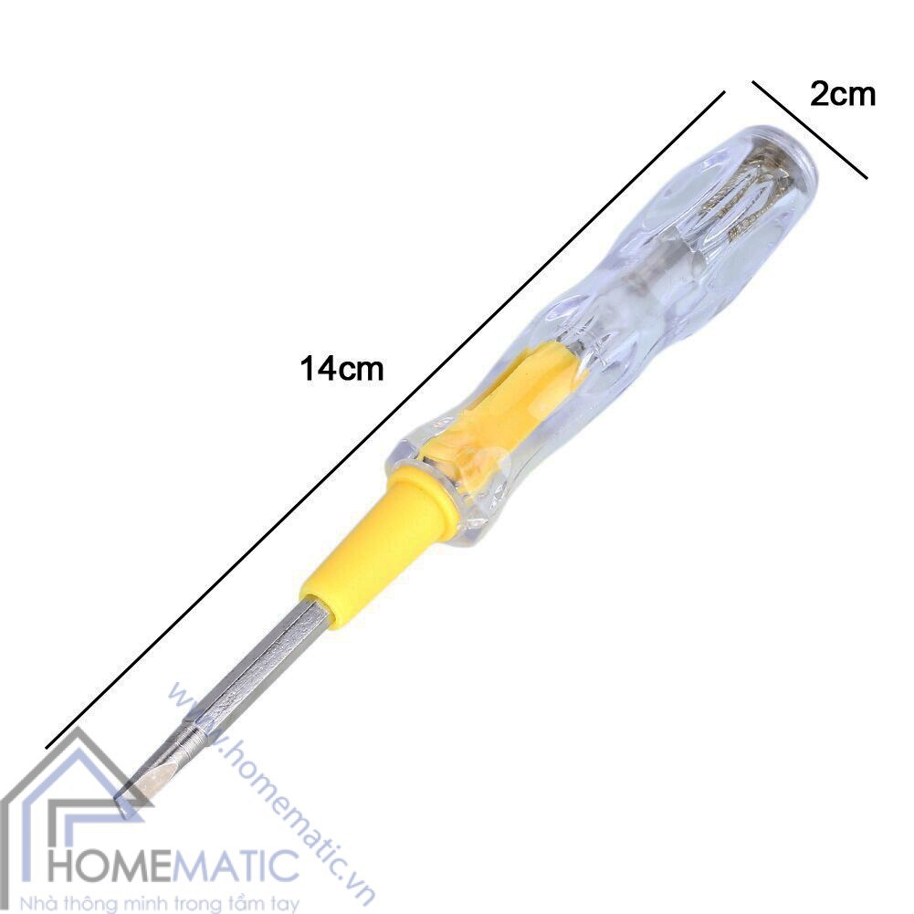 Bút thử điện kèm 2 đầu tua vit đa năng, Bút Vít thử điện AC100-500V