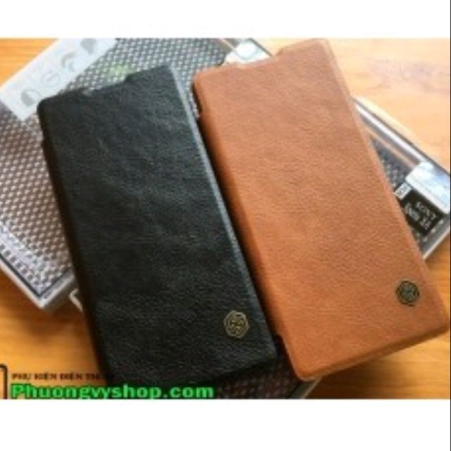 Bao da Sony Xperia XA hiệu Nillkin QIN Leather Case ( Có ngăn để thẻ )