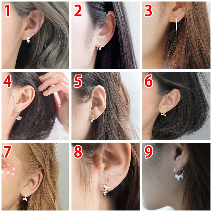 Đôi Bông Tai Mạ Bạc 925 Thời Trang Dành Cho Nữ