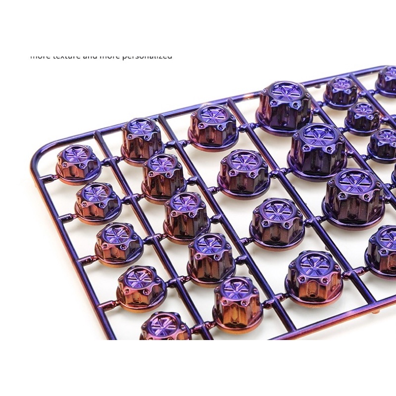 Chụp Ốc TiTan 7 Màu 1 Vỉ 33 Chi Tiết (Giá 1vỉ )