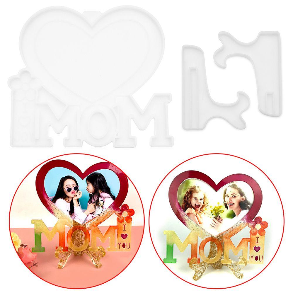 JONYE Khuôn Silicone Làm Khung Ảnh Chữ MOM