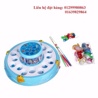 Bộ câu cá 2 tầng có đèn - bộ câu cá cho bé -bộ đồ chơi câu cá