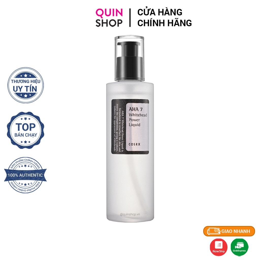Tẩy Da Chết Giảm Mụn Đầu Trắng Cosrx AHA 7 Whitehead Power Liquid