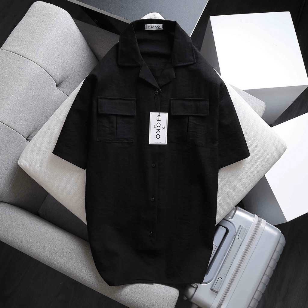 Áo sơ mi nam vải đũi ngắn tay chất đũi siêu xịn cho ae thời trang phong cách mới KME FASHION