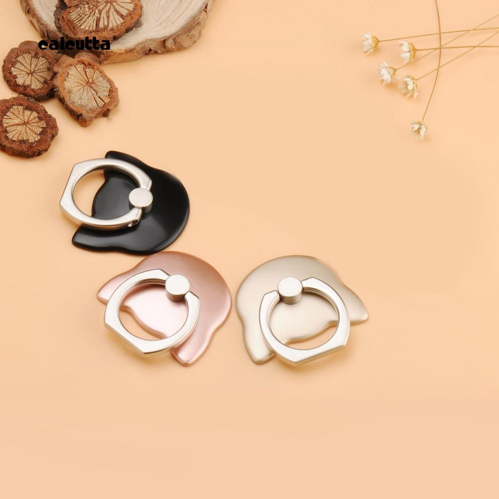 CAL_Cute Cat Head Universal Phone Finger Grip Ring Stand Holder for iPhone Samsung