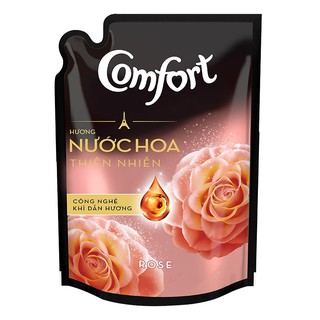 Nước xả vải Comfort hương nước hoa thiên nhiên Rose 1.6L- Túi- Chính Hãng